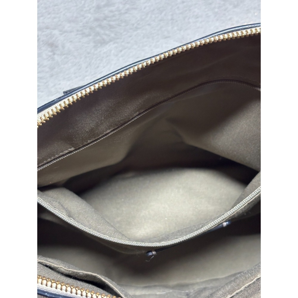 Coach Leather Sierra Dome Satchel Handbag Crossbody Cream / Brown /‎ Black - Picture 10 of 16